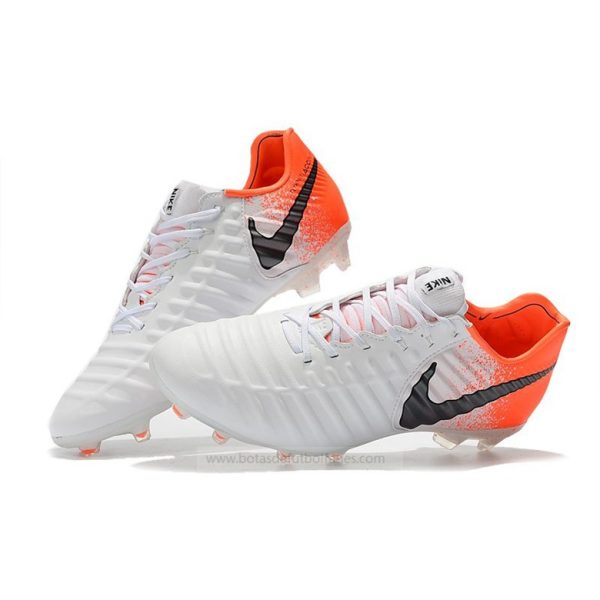 Nike Tiempo Legend Elite FG Blanco Naranja Negro